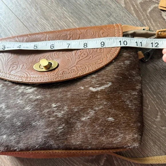Myra Bag Hair-On Hide Leather Crossbody (Gently Used) - Picture 11 of 14